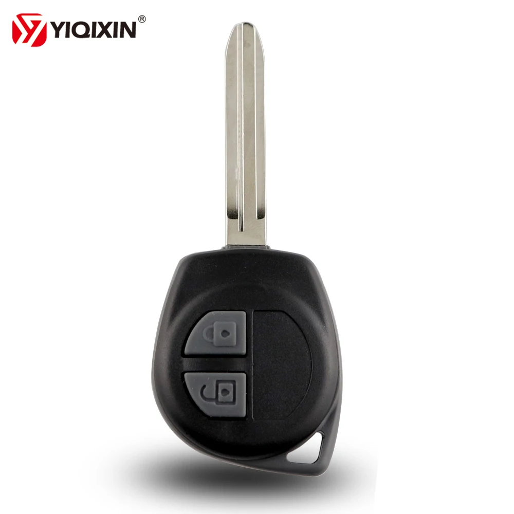 YIQIXIN Remote Cover Fit For SUZUKI Vitara Swift Ignis SX4 Liana 2 Button Replacement Car Key Case Shell TOY43 Blade Button Pad