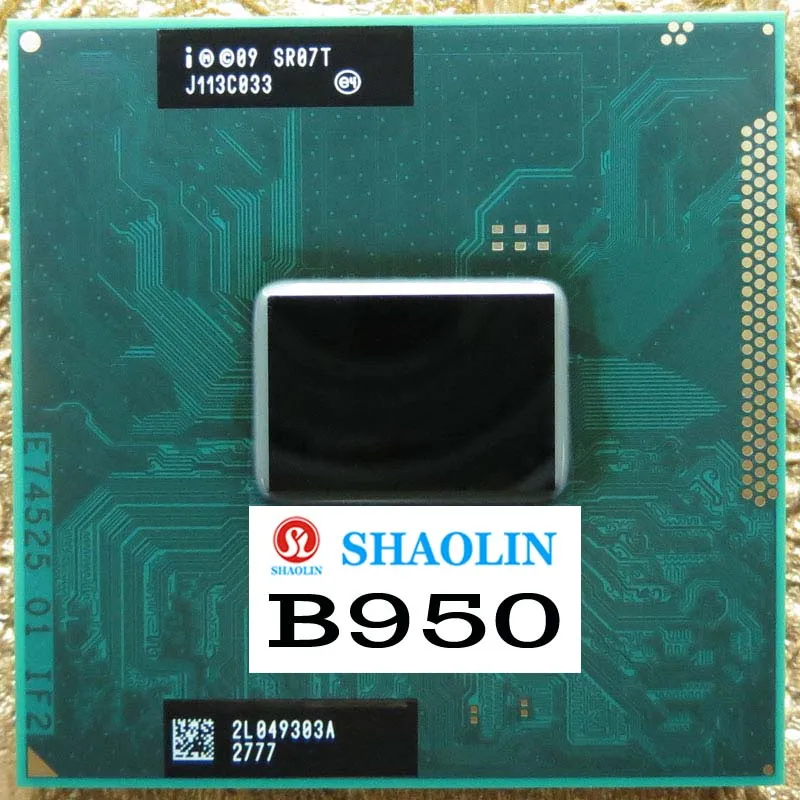 B950 SR07T 2.1 GHz Dual-Core Dual-Thread CPU Processor 2M 35W Socket G2 / rPGA988B Original SHAOLIN Official Version