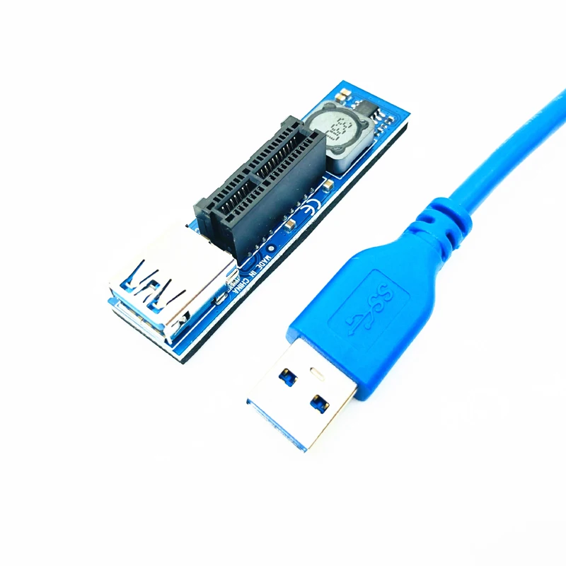 Nvme-pci-e x1 m-keyアダプター,pci express 1xライザー,60cm,usb 3.0,ケーブル延長,ポートアダプター