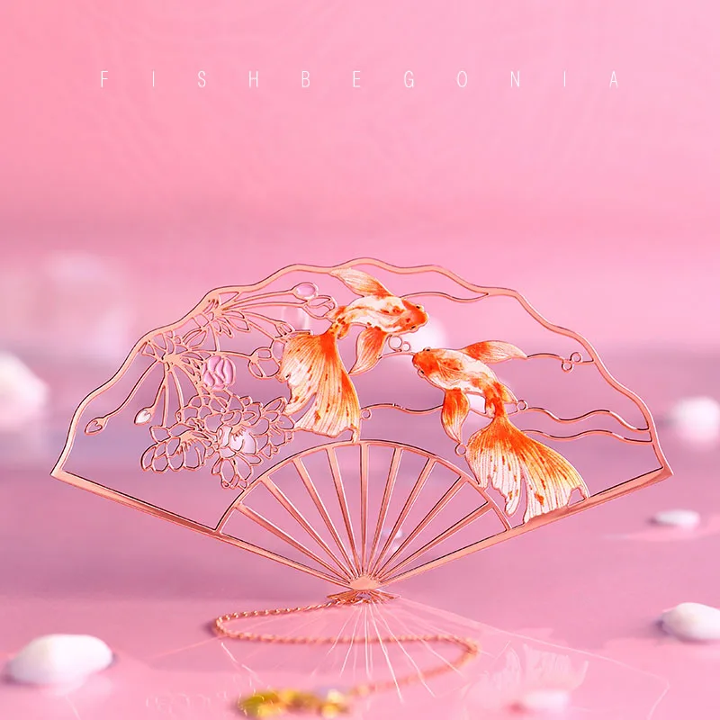Pisces Begonia-Запретный город китайского ветра, культурная и креативная Закладка, маленький сувенир для подруг, украшение дома