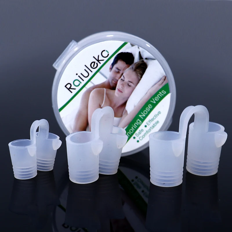 Mini Anti Snoring Device Silicone Snore Stopper Nose Breathing Non Snoring Solution Aid Antisnoring For Sleeping 1/3/4/9/12pcs