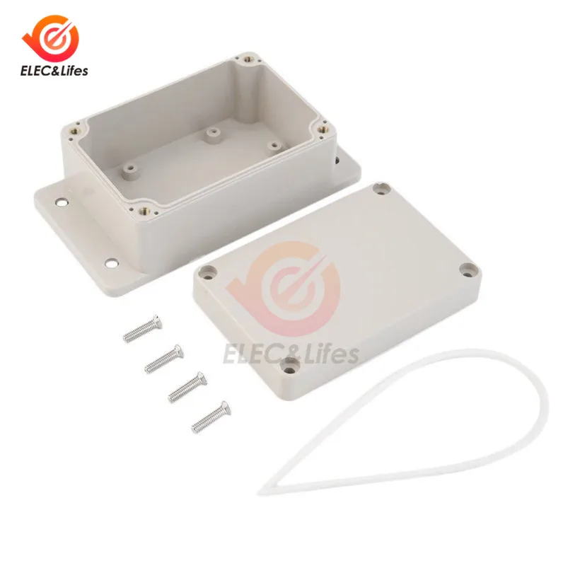 5Pcs 100x68x50mm ABS Plastic Waterproof Electronic Enclosure Project PCB Box Case Shell Electrical Connector