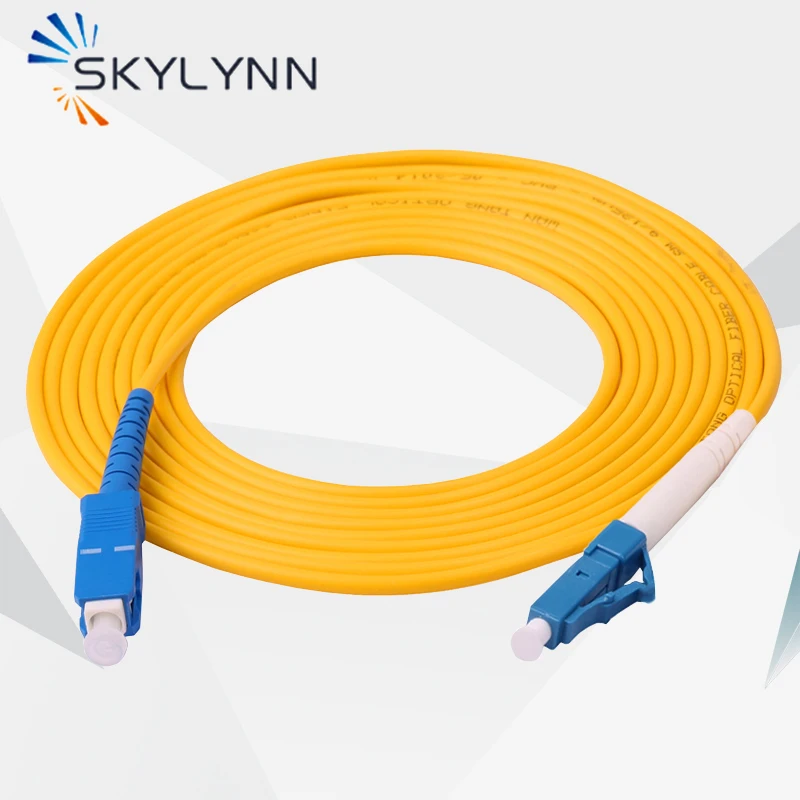 

Wholesale 50/100Pcs/Bag SC/UPC-LC/UPC Fiber Optic Patch Cord Simplex 2.0mm Single Mode G652D OS2 1 Meter Length LSZH Jacket