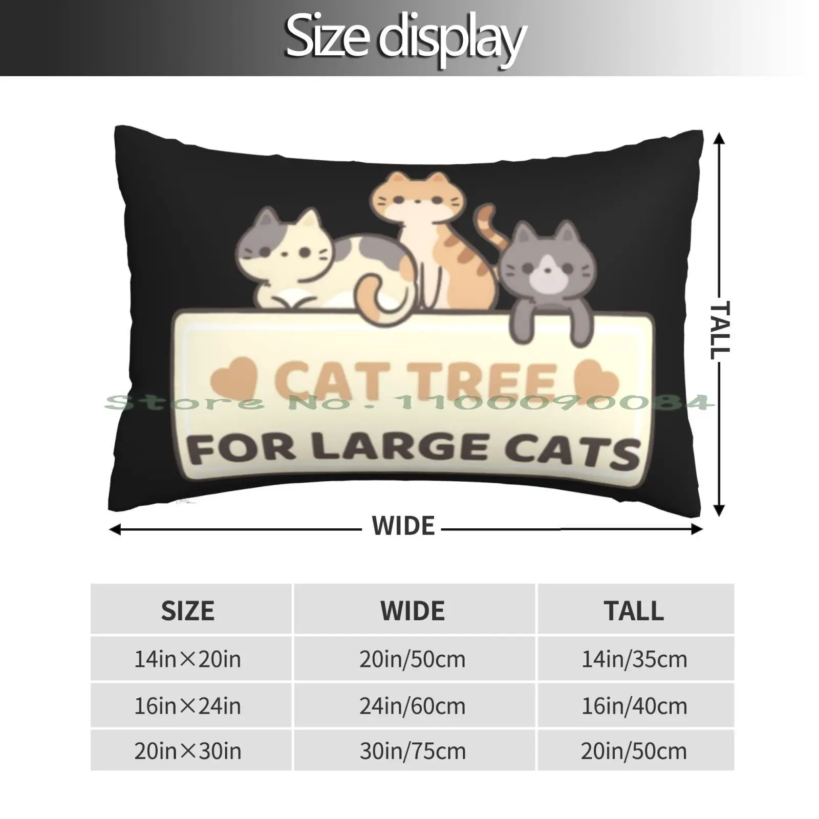 Cat Tree For Large Brown / Gray Cats Pillow Case 20x30 50*75 Sofa Bedroom 1950s 1960s Fresh Funky Atomic Era Atomic Inspired