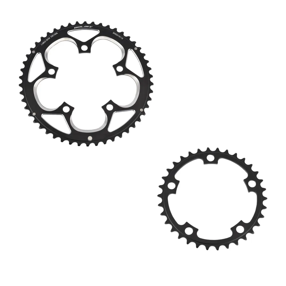 Corona per bici da strada 110BCD 50T/34T Piastra dentata 20s / 22 velocità Ruota dentata per bicicletta pieghevole Disco dentato a doppia velocità