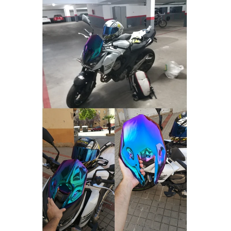 Windscreen For 2013 2014 2015 2016 Kawasaki Z800 Z 800 Motorcycle Wind Screen Deflectors Windshield Smoke Iridium Transparent