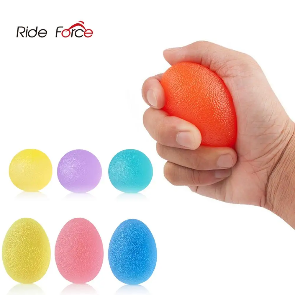 Silica Gel Hand Grip Ball Egg Men Women Gym Fitness Finger Heavy Exerciser Strength Muscle Recovery Gripper Trainer