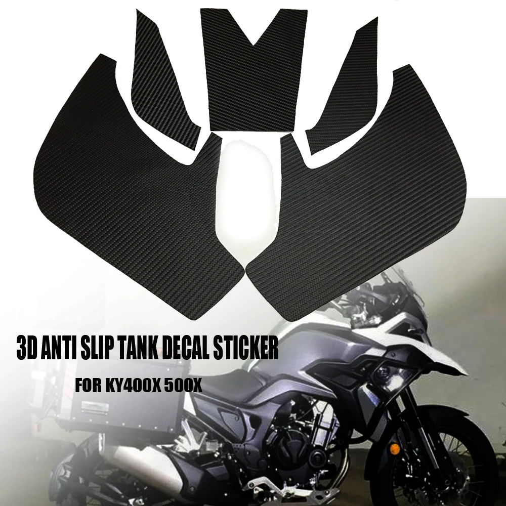 

Motorcycle Tank Traction Pad Side Gas Knee Grip Protector Anti Slip Sticker For Colove KY400X/500X KY400X KY500X