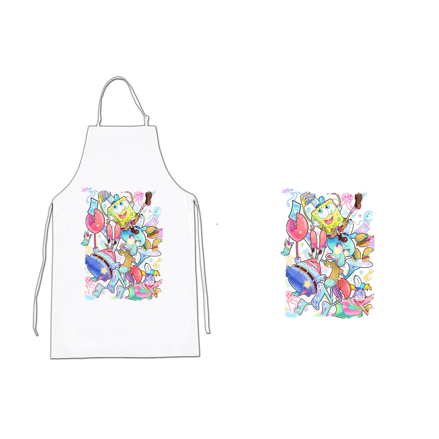 Apron A3 CHARACTERS UNDER THE SEA kitchen kitchen apron