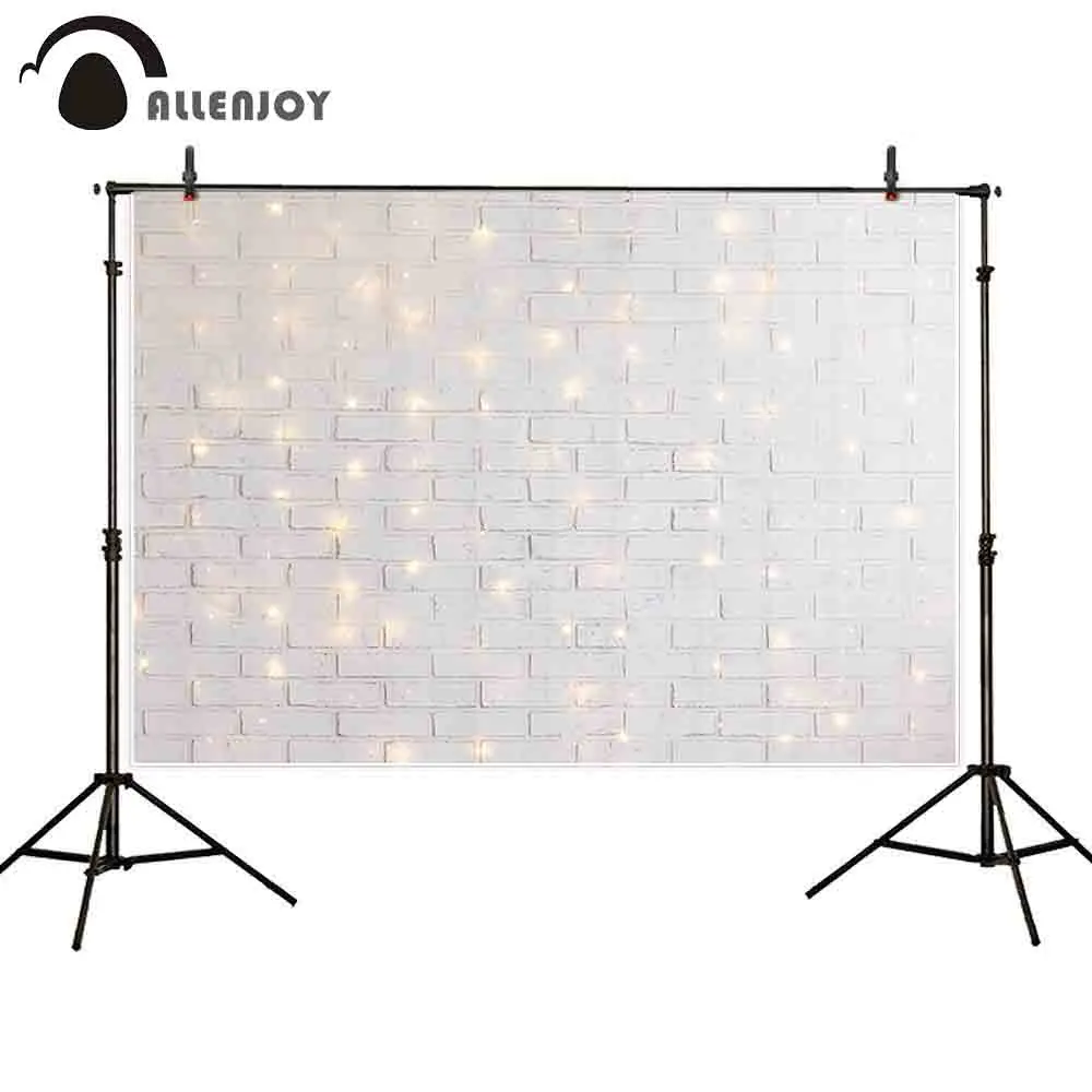 Allenjoy photophone backdrops Christmas Brick wall glitter children decor photographic studio backgrounds photobooth photocall