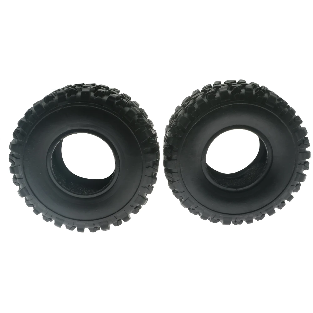 Pair Soft Rubber Tire With Foam Sponge For Wpl Henglong B14 B24 B16 B36, Ural C14 C24 Q60 Q61 Q62 Q63 Q64 4x4 And 6x6 Military