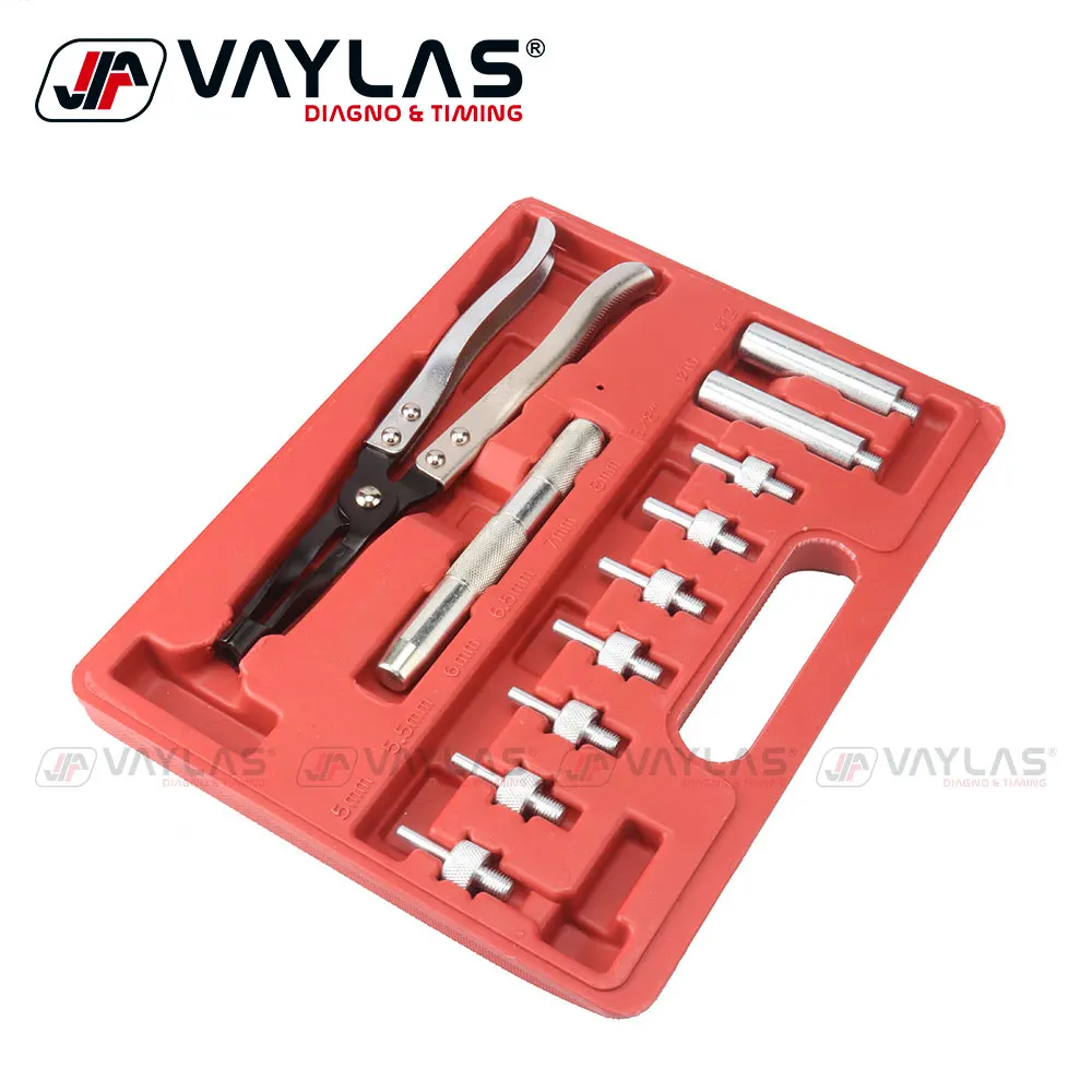 11Pcs Valve Oil Seal Removal Tools Set Auto Valve Extraction Pliers Valve Spring Pliers Tool Kit