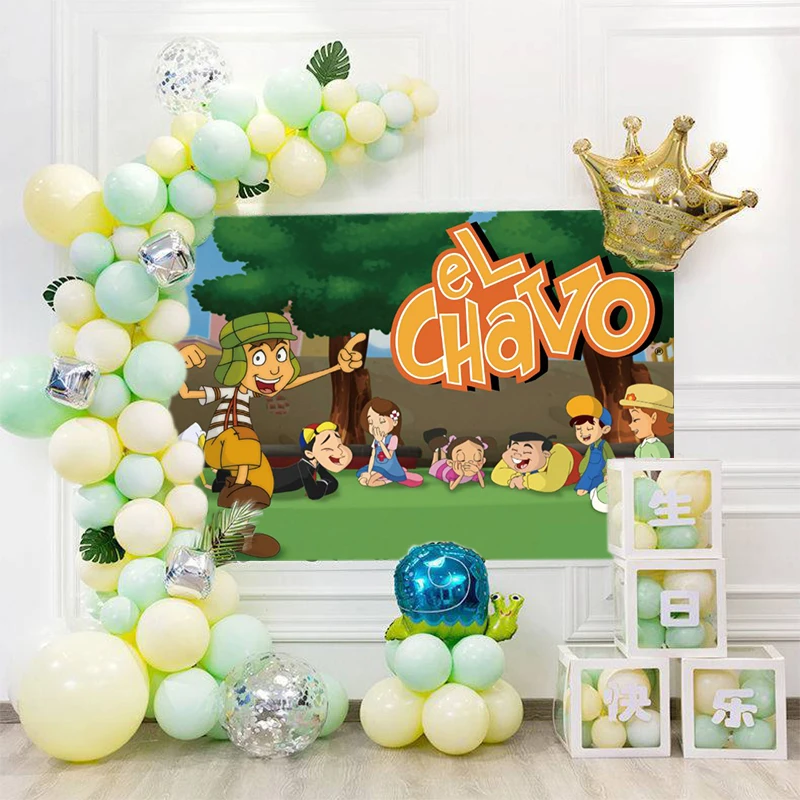 EL Chavo تخصيص صورة اسم التصوير خلفية استحمام الطفل الأول حفلة عيد ميلاد سعيد ديكور خلفية استوديو الصور #2