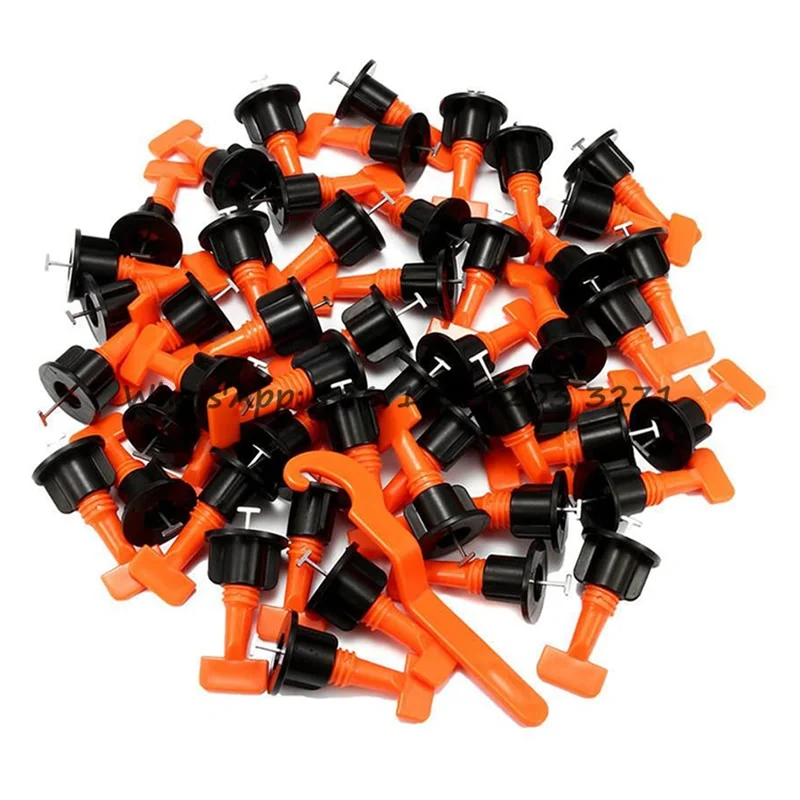 

50Pcs Level Wedges Tile Spacers For Flooring Wall Tile Spacer Carrelage Tile Leveling System Leveler Locator Spacers Plier