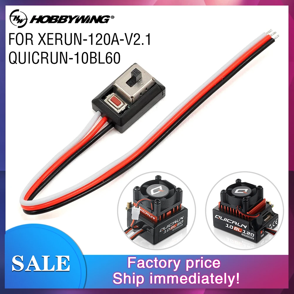 Hobbywing ESC Switch for QUICRUN 10BL60/10BL120 XERUN XR10 Justock XERUN-120A-V2.1 Part