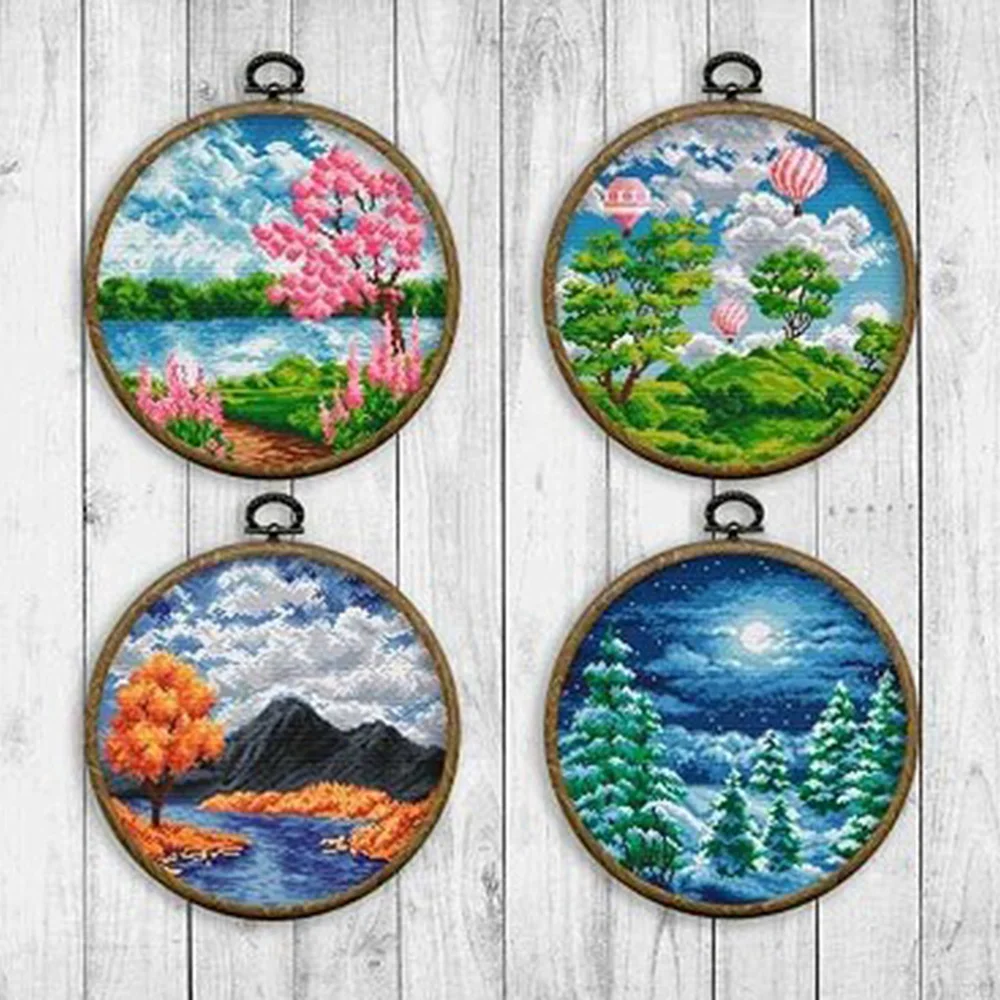 ZZ5127 For Needlework Kit NOT PRINTED Cross stich Painting Set Cross Stitch Kits Cross-stitch Embroidery Set Stitch Kits Cross