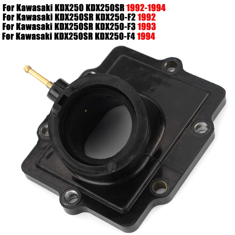 16065-1266 Carburetor Interface Adapter Intake Manifold For Kawasaki KDX250 KDX250SR KDX250-F2/F3/F4 KDX 250 250SR F2 F3 F4