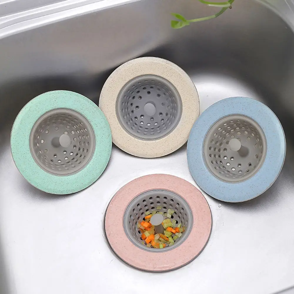 Kitchen Sink Anti-clogging Filter Kitchen Garbage Filter Mesh Silicone Toilet Hair Filter Round Silicone Kitchen Gadget