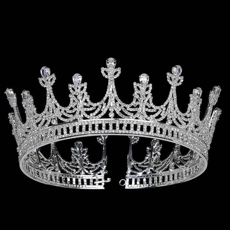 

Crown HADIYANA Classical Dignified Tiara Women Wedding Hair Accessories Queen Luxury Hair Jewelry BC3584 Couronne De Mariage