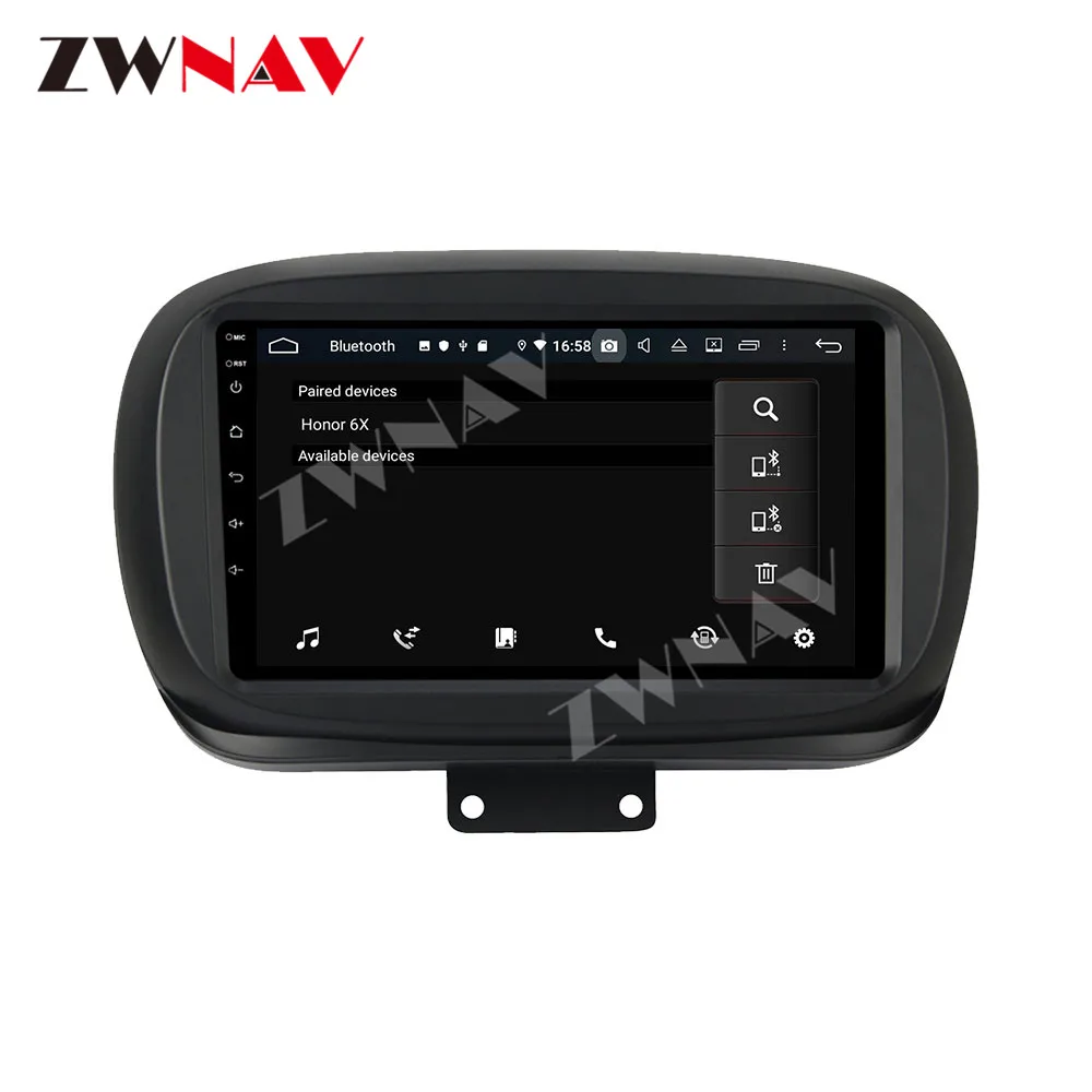 4G+128GB Android 10 Car multimedia Player For Fiat 500X 2014 2015-2019 GPS navigation Auto stereo radio tape recorder head unit