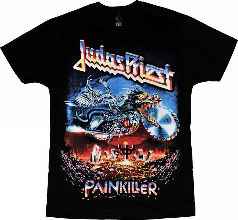 Hard Rock Punk Metal Punk Band Judas Priest Painkiller Men Unisex T-shirt T Shirt Hot Topic Men Short Sleeve PLUS SIZE