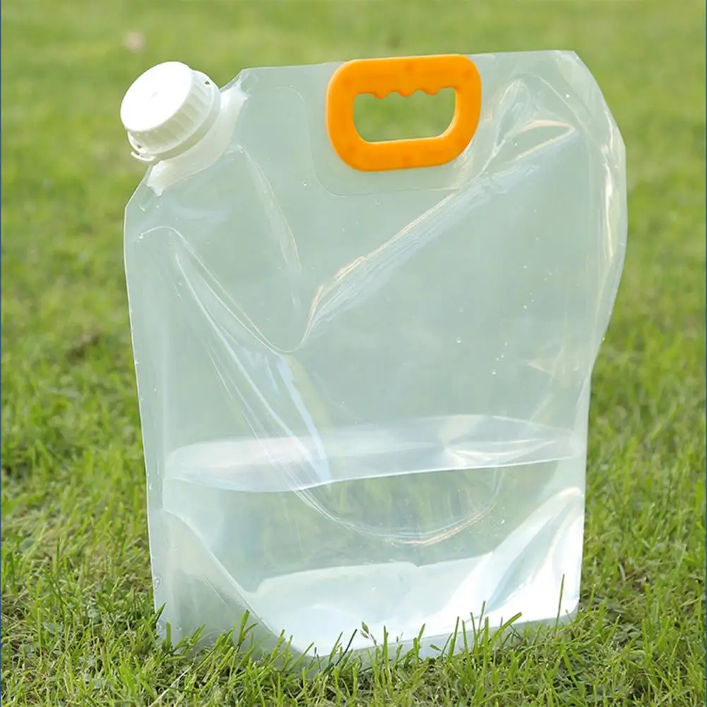 5L/10L Water Bag Foldable Large Capacity PE Environmental Low Temperature Resistance Water Carrier Bag for Travel Water Bags