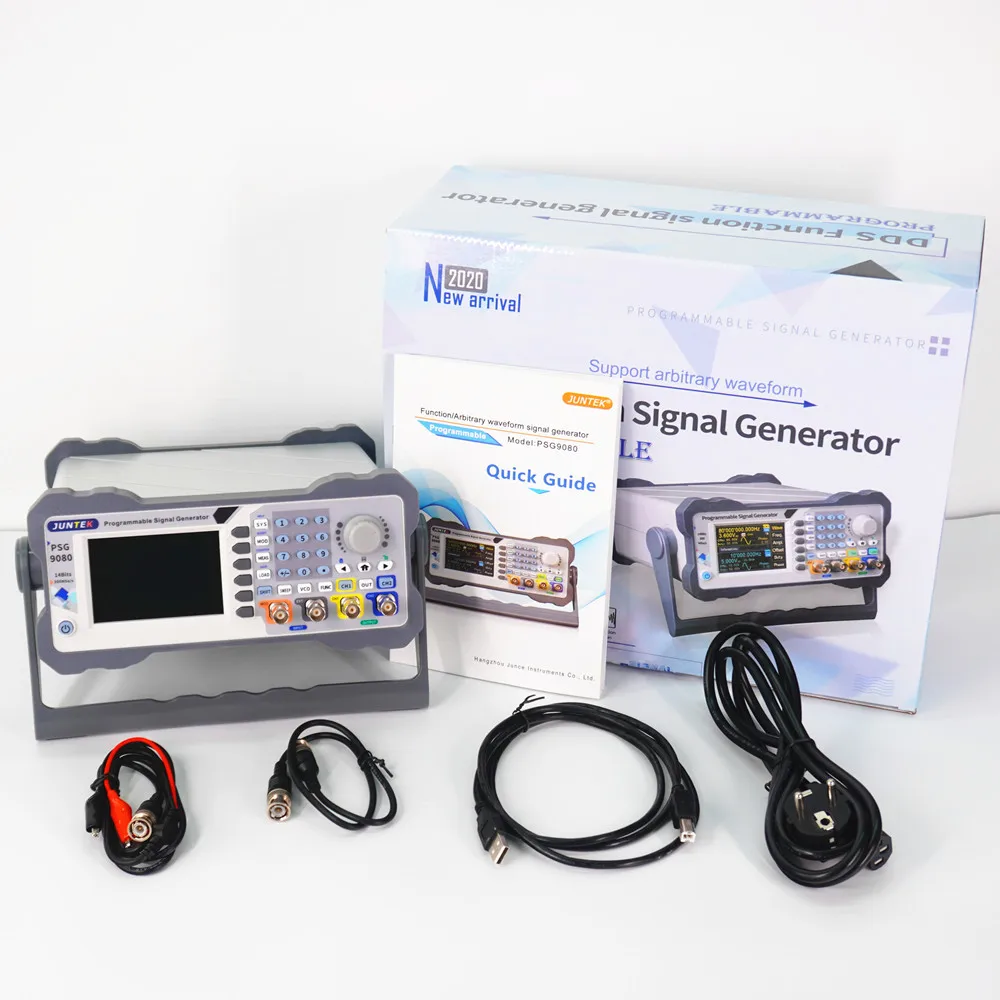 Imagem -06 - Juntek Psg9080 80m Dds Duplo-canal de Controle Digital Programável Arbitrária Forma de Onda Função Medidor Gerador de Sinal