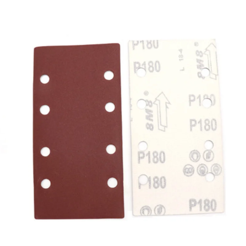 10 Pcs Rectangular Flocking Sandpaper / Square Sandpaper 95 * 185mm / Special-shaped Sandpaper / Grinder Sandpaper