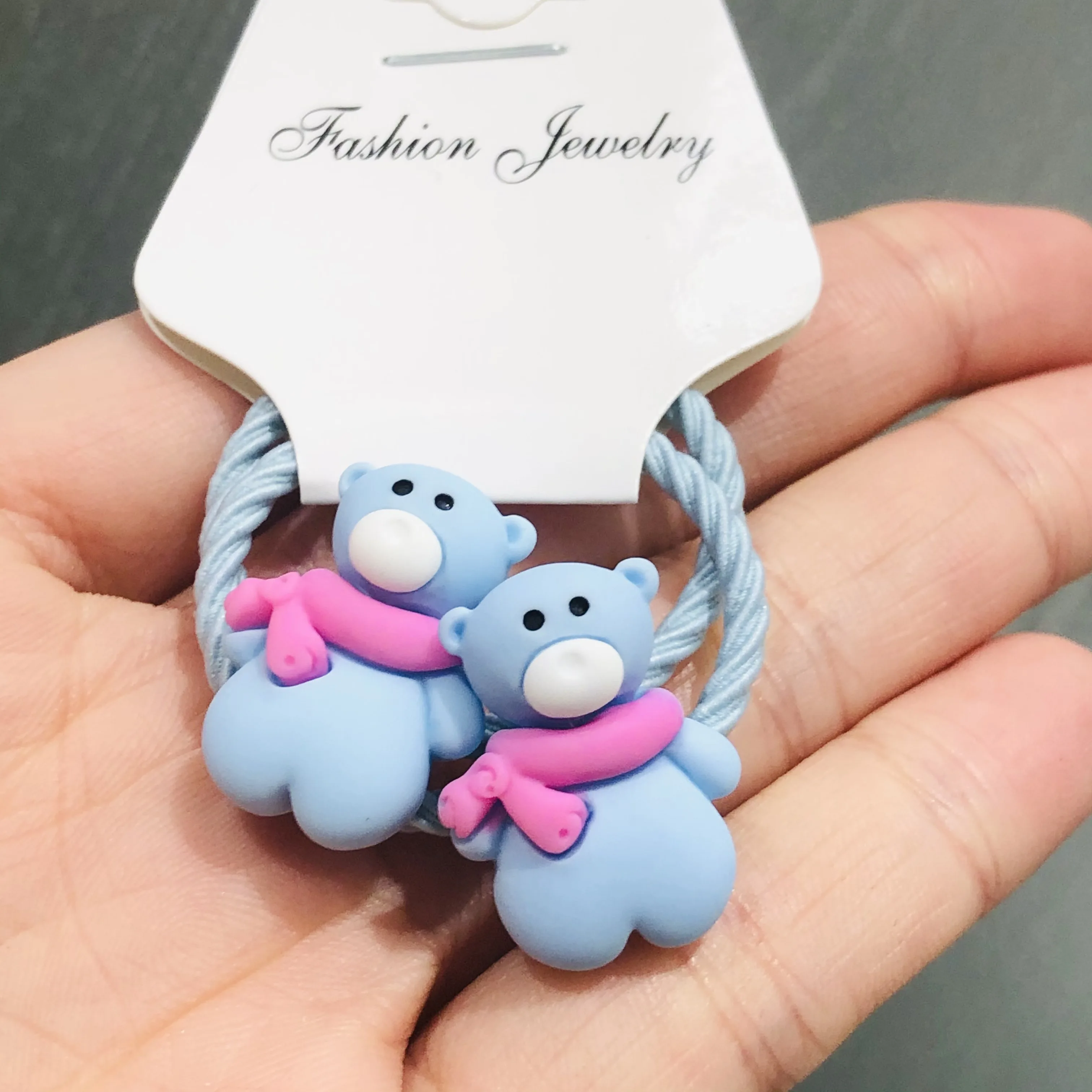 2Pcs Christmas Penguin Sock Hair Accessories Children Rubber Bands Scrunchies Elastic Hair Bands Girls Headwear Decorations Ties