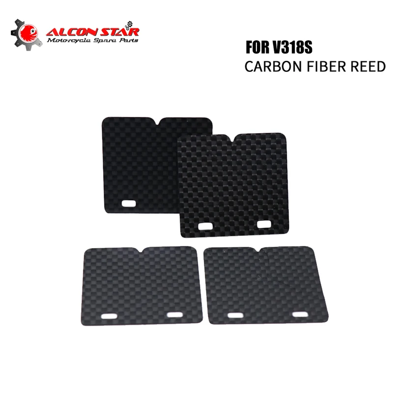 Alconstar Carbon Fiber Replacment Valves V-Force 3 Reed Blades Valve System For V381S Honda CR85/80RB LS DASH Expert 03-07