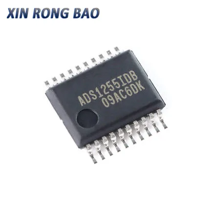 1PCS ADS1255IDBR 2-Channel 24-Bit Delta-Sigma ADC IC Analog-to-Digital Converter Chip SSOP-20 Package