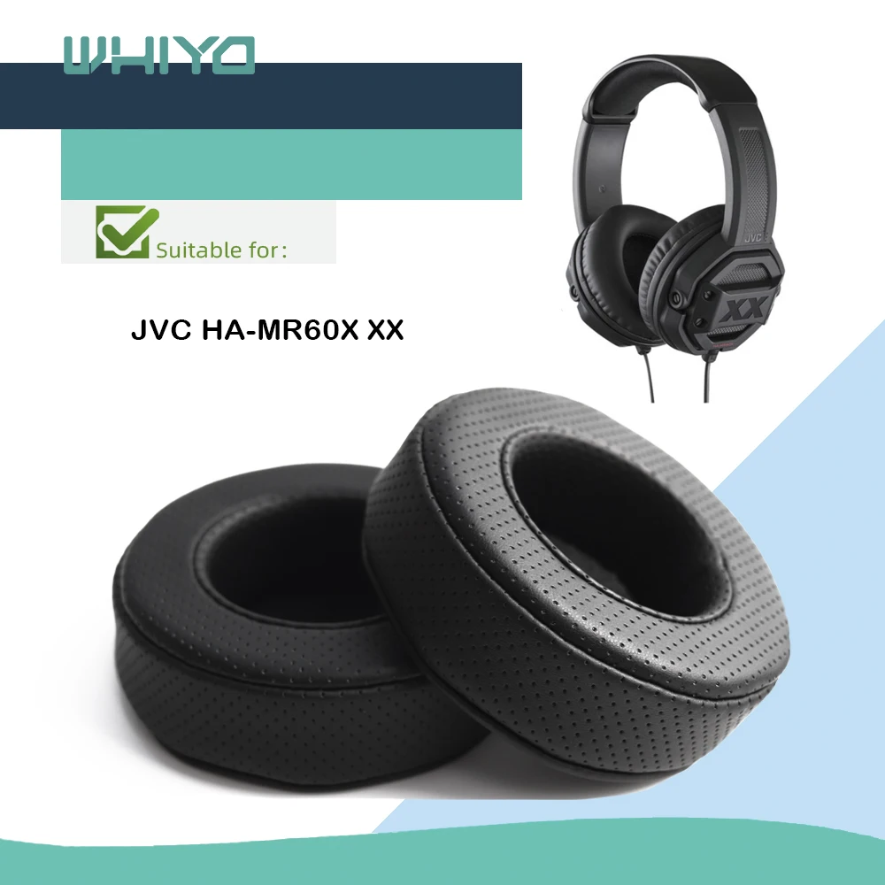 Whiyo Replacement Ear Pads for JVC HA-MR60X XX HAMR60X Headphones Cushion Sleeve Velvet Earpad Cups Earmuffes Cover