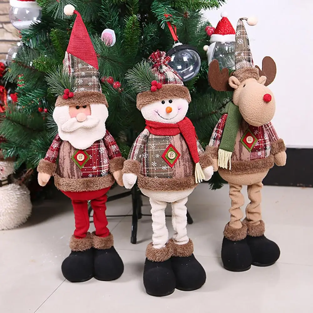 QIFU Telescopic Christmas Doll Merry Christmas Decor for Home 2024 Navidad Noel Christmas Ornaments Xmas Gifts New Year 2025