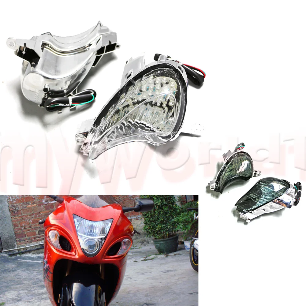 LED Front Turn Light Blinker Indicator Fit For SUZUKI HAYABUSA GSX1300R 2008 - 2020 GSXR1300 GSX-R1300