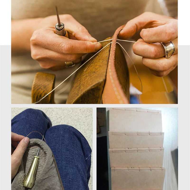 1 zestaw płótno skórzany namiot buty szycia szydło Taper narzędzie do naprawy zestawy DIY szycia ręcznego zestaw igieł do wyrobów skórzanych 5BB5827