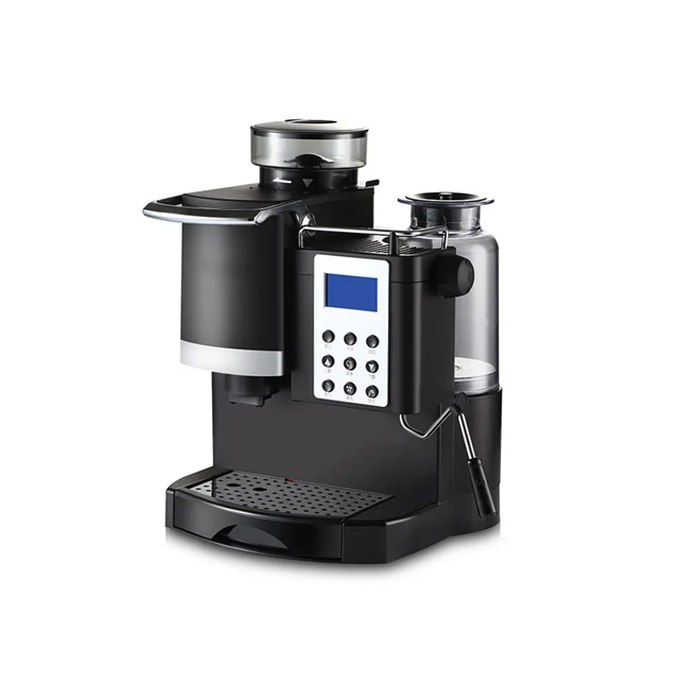 Household automatic coffee machine Grinding pump type brewing one-piece latte latte Italian American steam milk froth machine