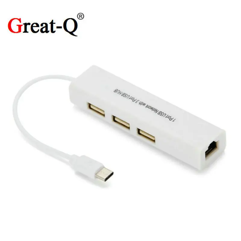

USB-C Тип C USB 3,1 штекер до 100 м rj45 rj-45 Ethernet сетевой адаптер LAN кабель Шнур usb 2,0 концентратор для Macbook ноутбука
