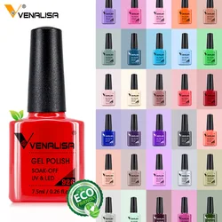 Venalisa Nail Gel Polish Full Coverage Beatuiful Color Glitter Color Matt Tempered Top Coat Soak Off Polish Gel Nail Manicure