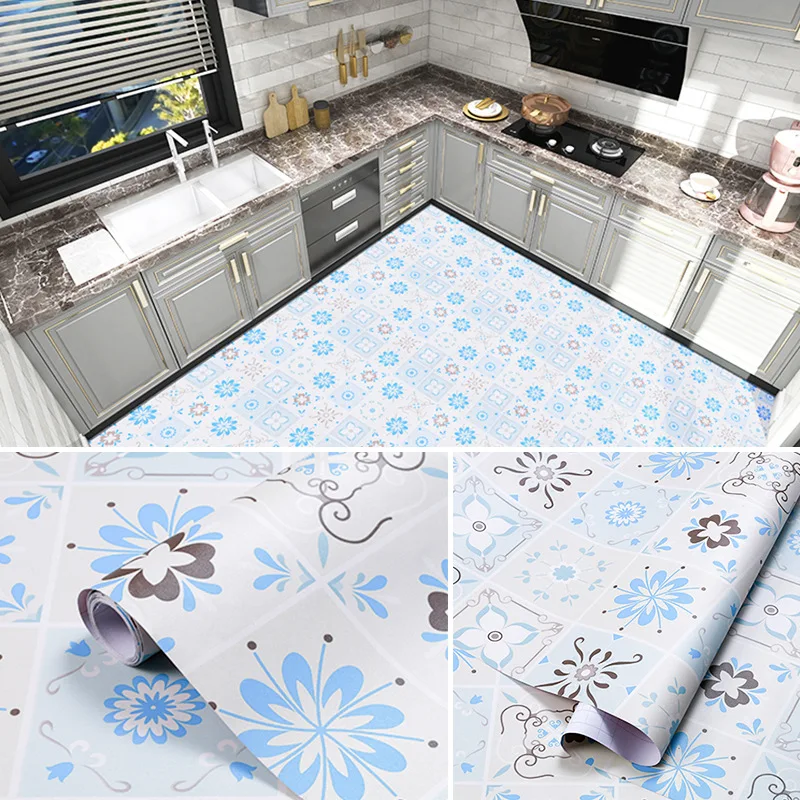 تجديد الشارات ملصقات أرضية ذاتية اللصق مكافحة زلة بولي كلوريد الفينيل مقاوم للماء الحمام المطبخ الطابق ورقة ورق حائط ذاتي اللصق لغرفة الاطفال