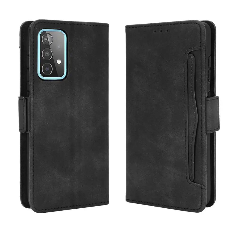 For Samsung Galaxy A52 5G Case Premium Leather Wallet Leather Flip Multi-card slot Cover For Samsung A52 A 52 SM-A526B Case 6.5