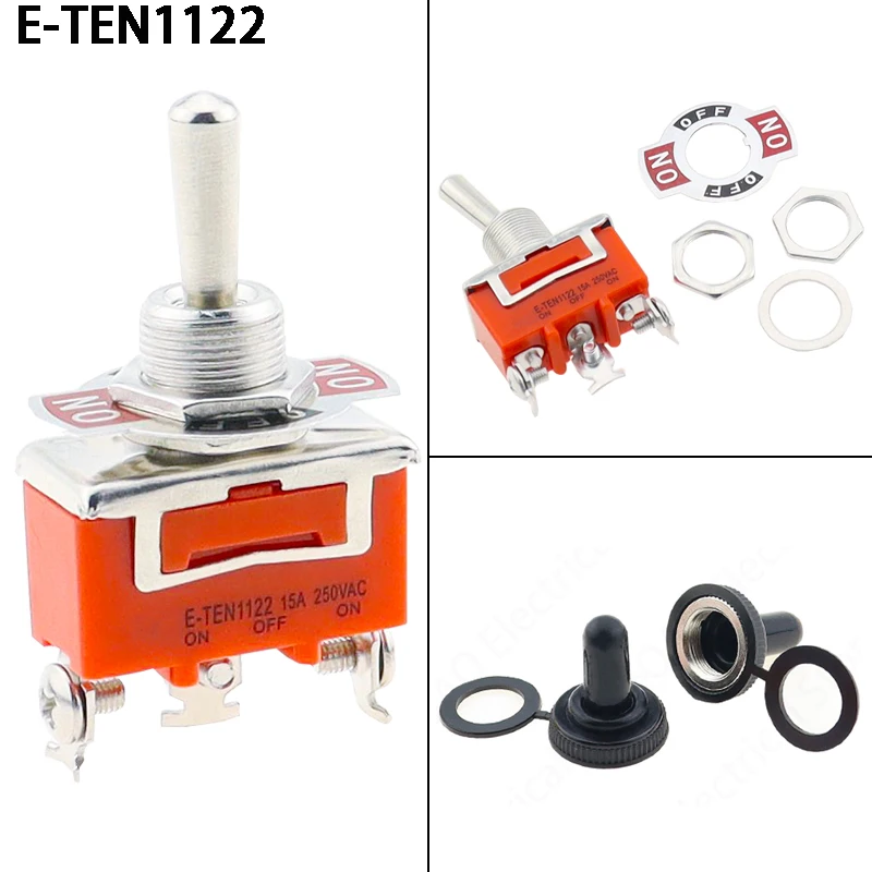 1pcs E-TEN 1122 Toggle switch 3 feet 3-speed rocker switch rocker switch