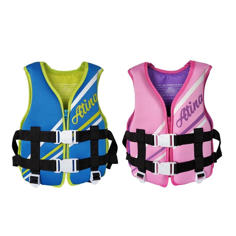 Neoprene Life Vest for Kids, Life Jacket for Children, Boys/ Girls Float Swimming Buoyancy Device, Water Sports Safety Swimsuit