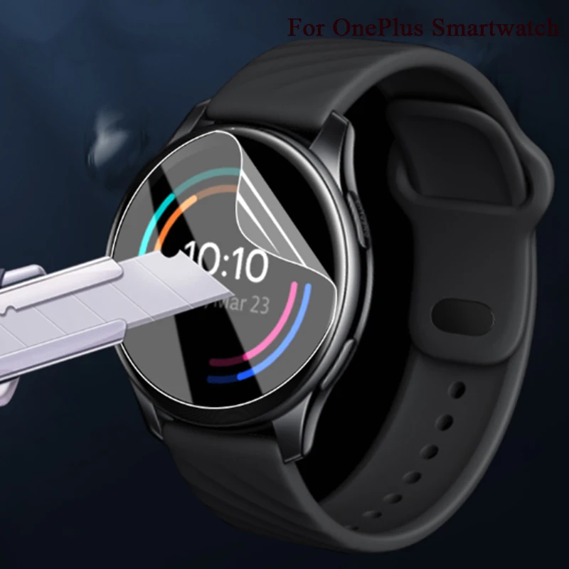 Película de hidrogel ultrafina para oneplus one plus, película protetora para relógio inteligente com cobertura completa hd, não é vidro