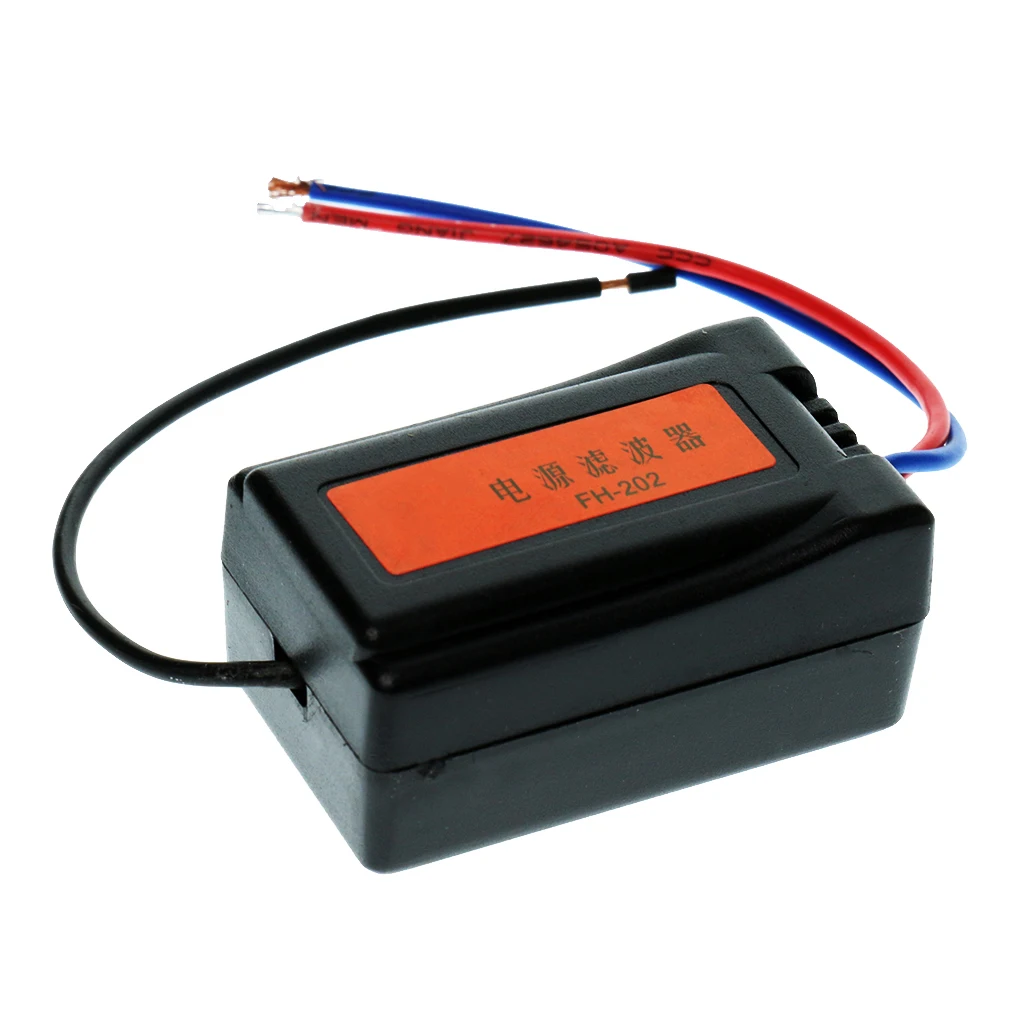 Car DC 12V Pre-wired Audio Power Noise Filter Ground Loop Isolator