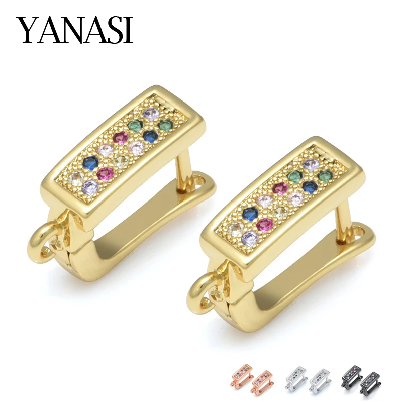 

швензы DIY фиксаторы для серёжек крючки для женщин ручной работы ювелирные изделия делая поставки аксессуары цветные циркониевые серьги-крючки