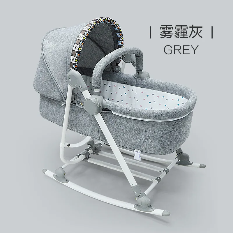 

LazyChild 4-in-1 Baby Bed Crib Baby Rocking Chair Baby Cradle 0-3 Years Old Sit And Lie Down Comfort Chair 2023 New