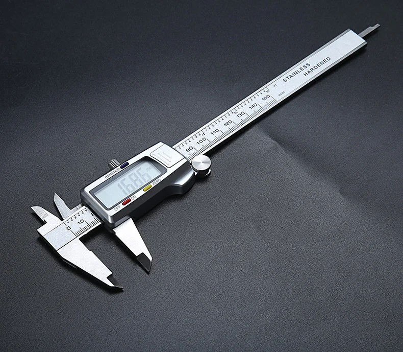 Messwerkzeug Edelstahl Digitaler Messschieber 6' 150mm Paquimetro Messinstrument Vernier-Caliper – Detail 13