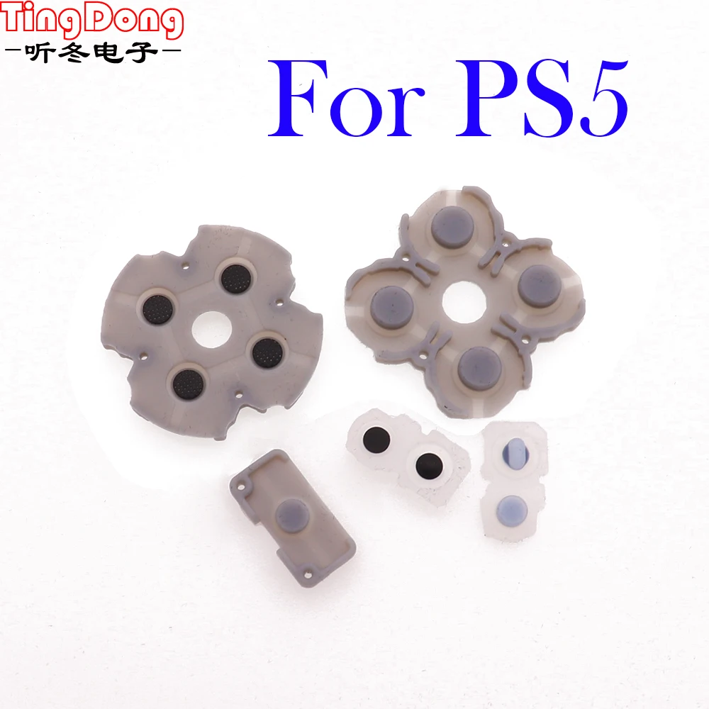 10set for ps5 PS 5 Silicone Conductive Rubber Pad Adhesive Keypads Silicone pad for ps5 controller button rubber pad