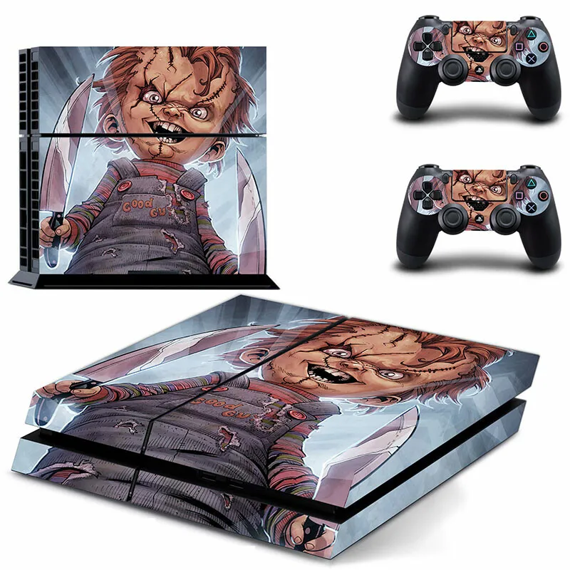 Chucky PS4 Stickers Play station 4 Skin Sticker Decals For PlayStation 4 PS4 Console & Controller Skins Vinyl