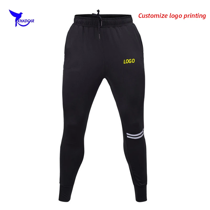 Custom Logo Mannen Hoge Elastische Running Broek Sneldrogende Ademend Joggers Joggingbroek Bodybuilding Fitness Gym Sportkleding Broek